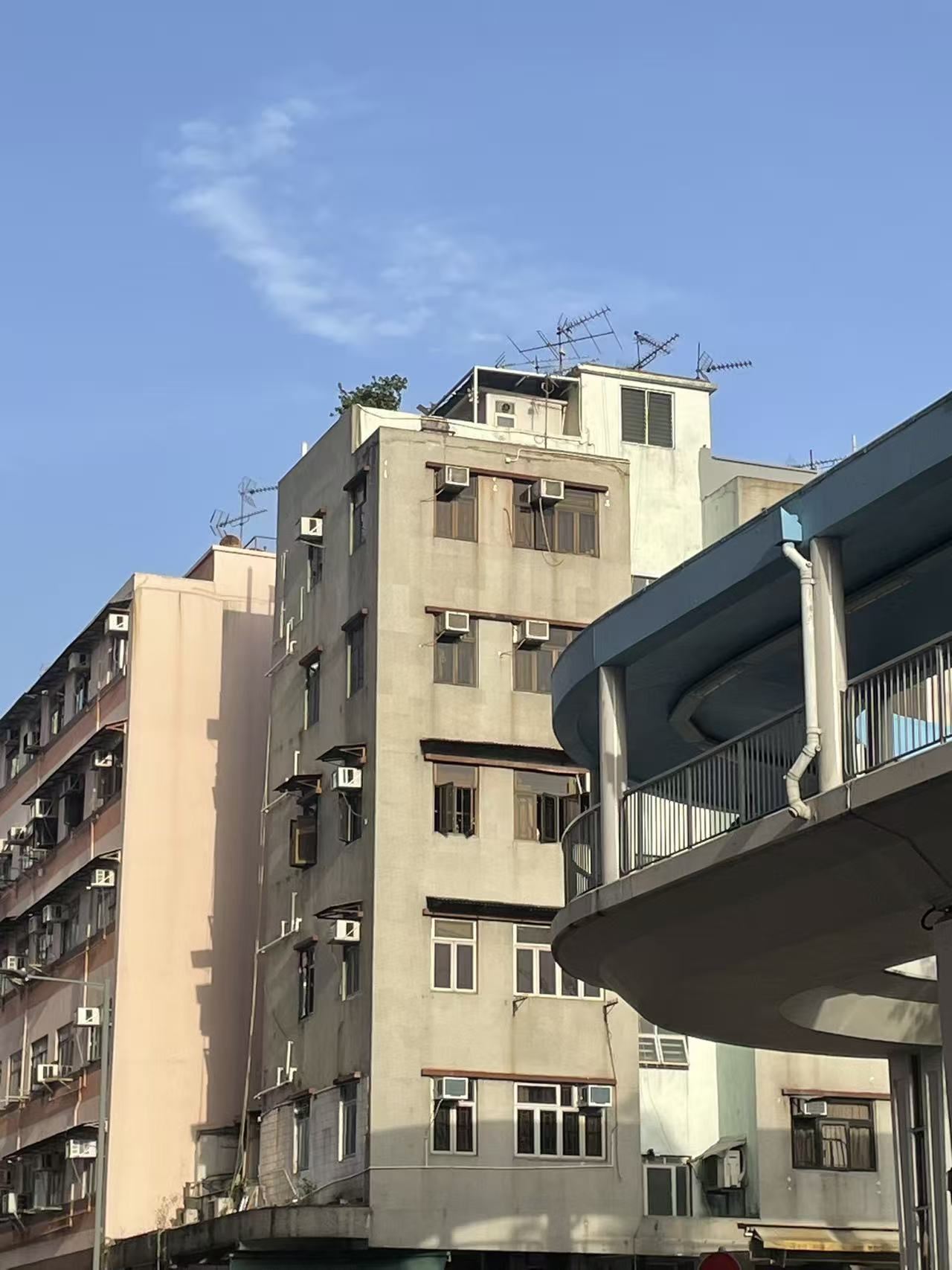 香港樓宇天台天線實拍